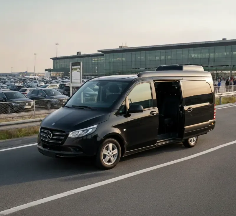 Kombi prevoz aerodrom Beograd transfer letovi — Flamingo Transport profesionalni vozač